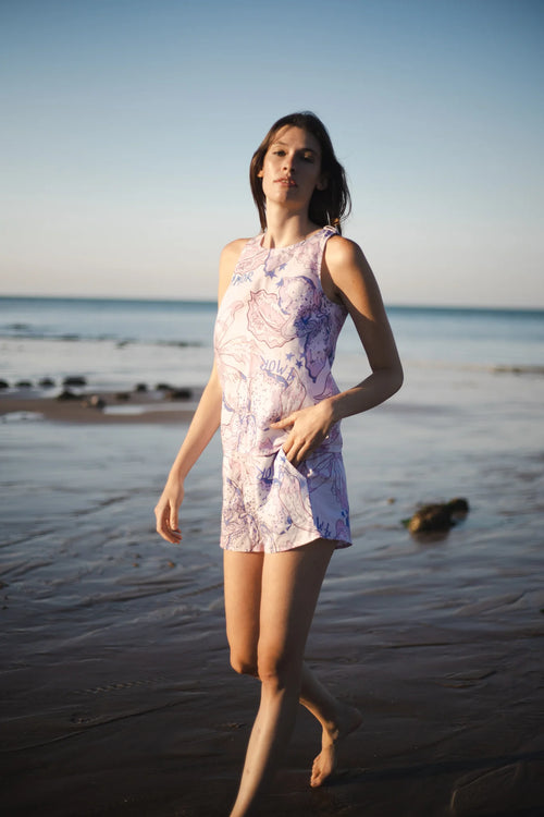 Las Surenas Amor Blue Shorts