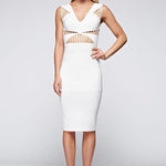 White Woven Dress