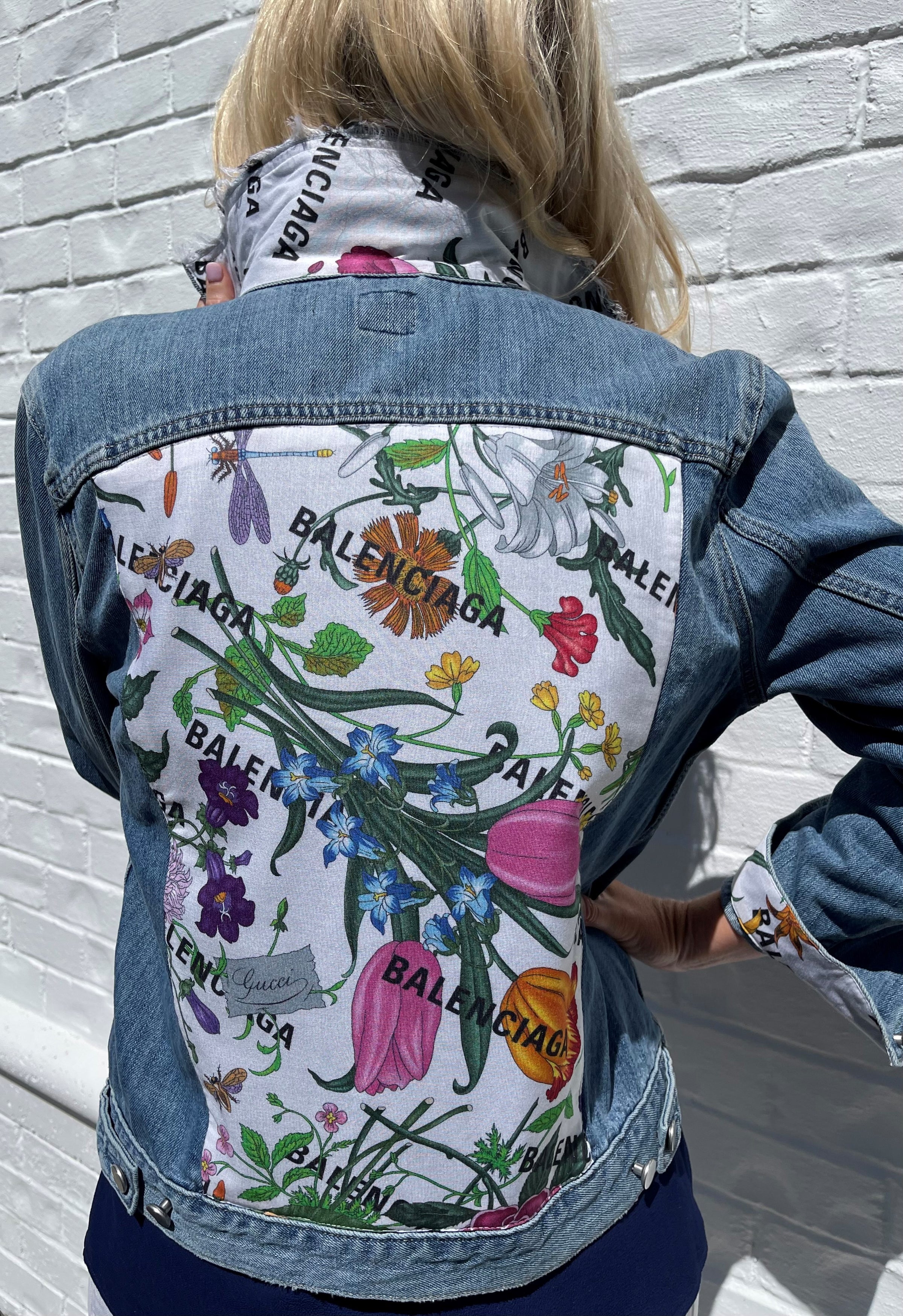 Revivify Denim Jacket Floral – Luxury and Love