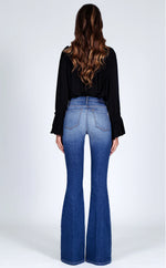 Black Orchid Mia Mid Rise Skinny Flare