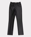 Vegan Leather Flared Split Trouser