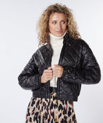 Black Quilted Puff Jacket