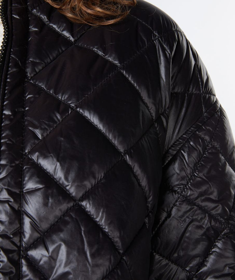 Black Quilted Puff Jacket