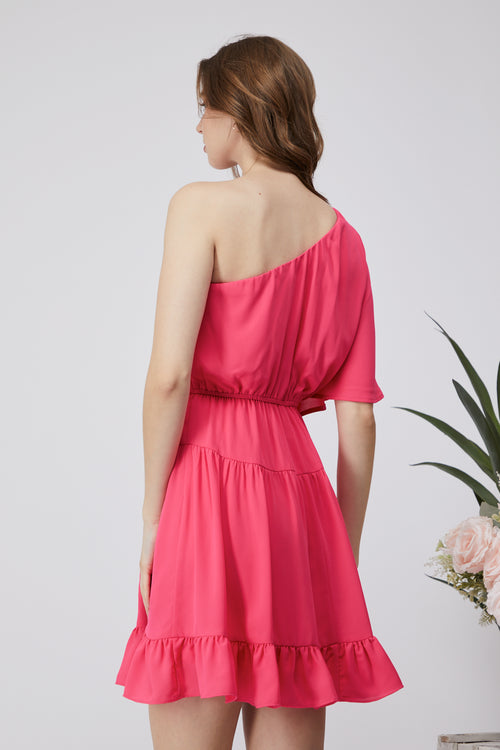 Pretty in Pink Ruffle Dress