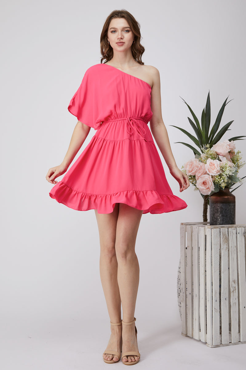 Pretty in Pink Ruffle Dress