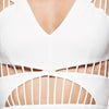 White Woven Dress