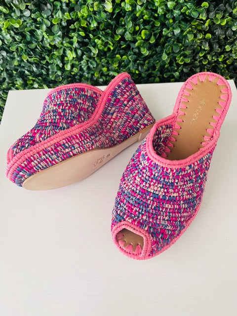 Pink Jessica Wedges
