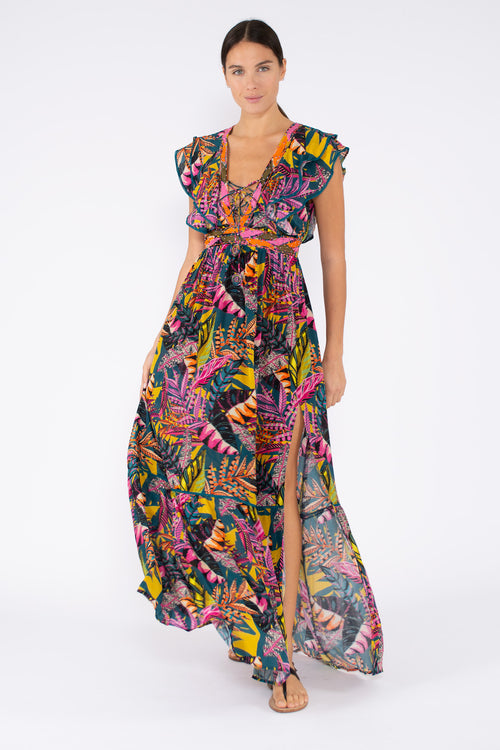 Taj Summer Foliage Dress