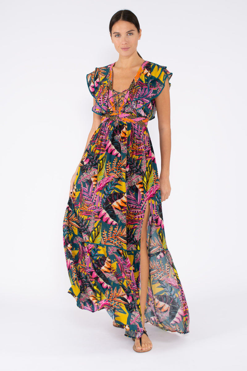 Taj Summer Foliage Dress