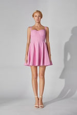 Pink Tweed Mini Dress