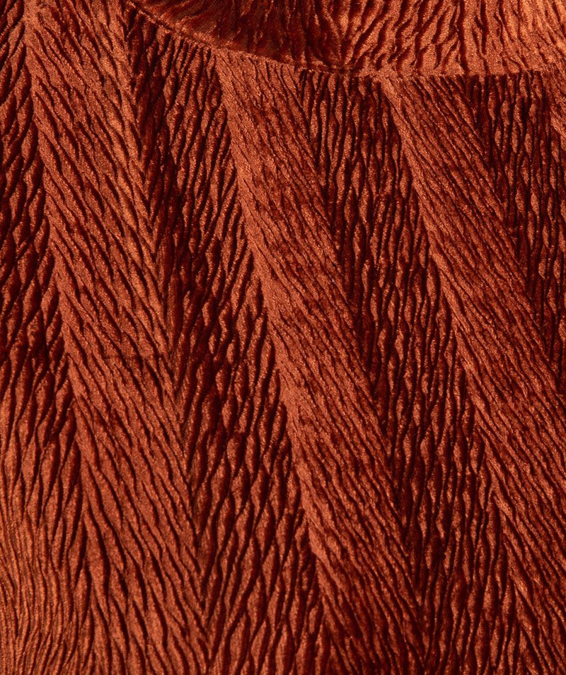 Esqualo Crinkle Wave Velour Top