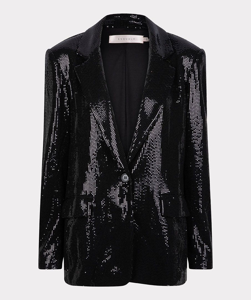 Esqualo Black Sequins Blazer